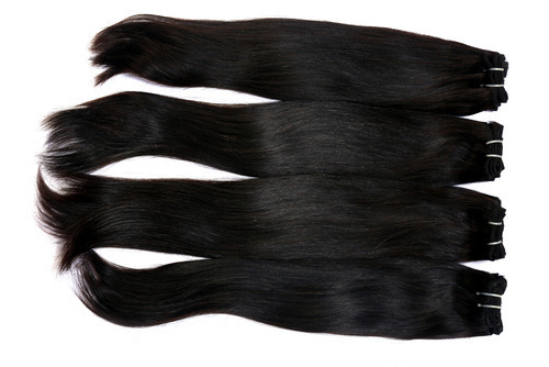 Bouncy And Soft Straight Indian Human Hair Extensions