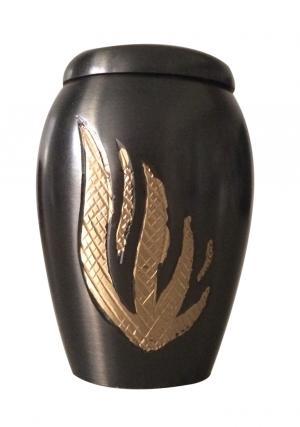Black & Golden Mini Urn For Ashes