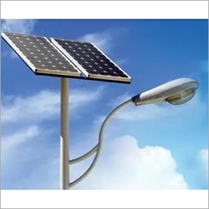 Solar Street Light Pole - Steel Material, 6m Height, 30W Lamp Wattage, 12V Battery Capacity | Polycrystalline Panel, Ideal for Street and Pathway Illumination