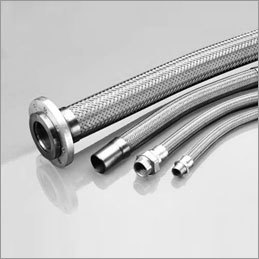 SS Braided Hose - Stainless Steel, High Temperature Rated - Durable, Flexible, Multi-Layered Design for Critical Applications