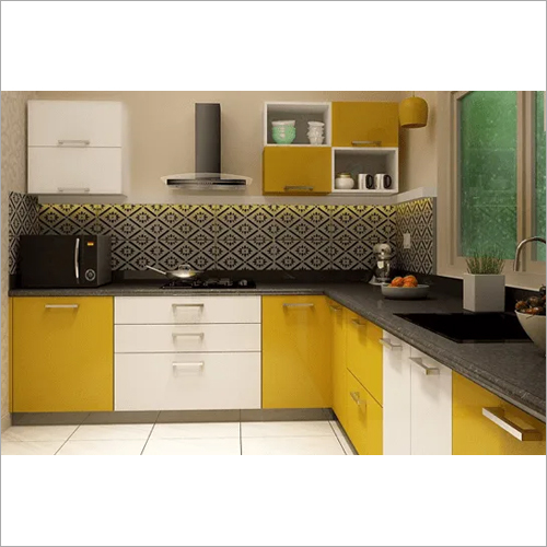 L Shaped Modular Kitchen