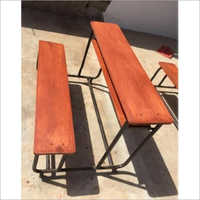 Wooden School Bench