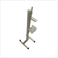 Foot Operated Sanitizer Dispenser - Mild Steel, White Color | Manual Usage For Garden, School, And Social Areas