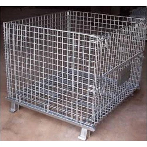 Silver Steel Wire Mesh Basket