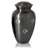 Black Metal Pet Urn
