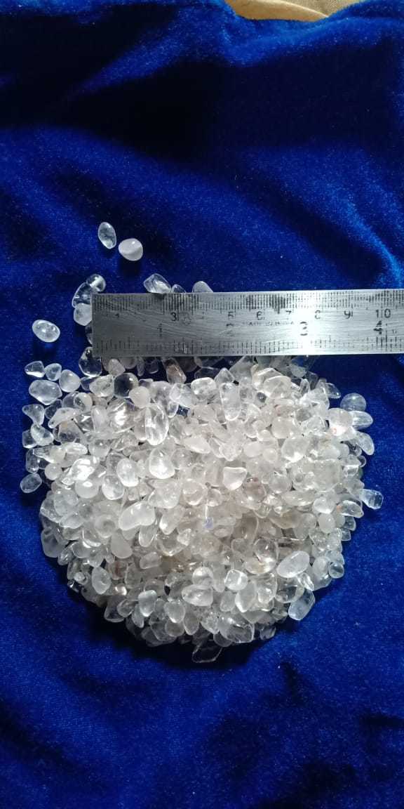 precious stone crystal clear quartz polished stone chips for decoration