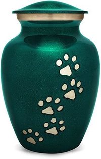 Beautiful Green Pet Urn