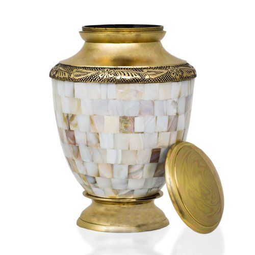 Golden Bronze Pet Urn