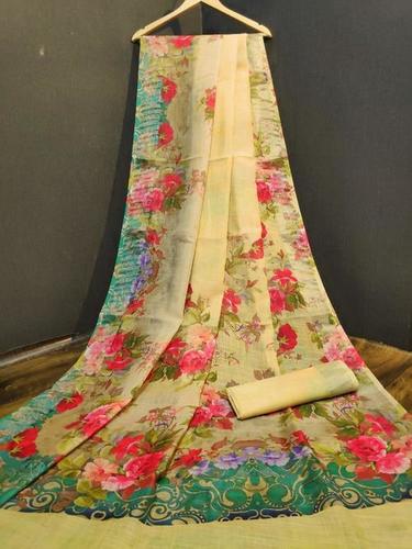 Linen Printed Sarees