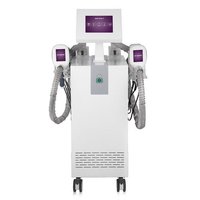 Cryolipolysis For Slimming Machine - Abs Plastic & Metal, 48x47x98 Cm, White & Blue | Dual Cryo Handles, Digital Microcomputer Control, Adjustable Cooling And Vacuum