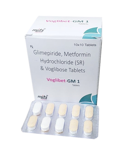 Glimepiride 1 mg, Voglibose 0.2 mg & metformin 500 mg