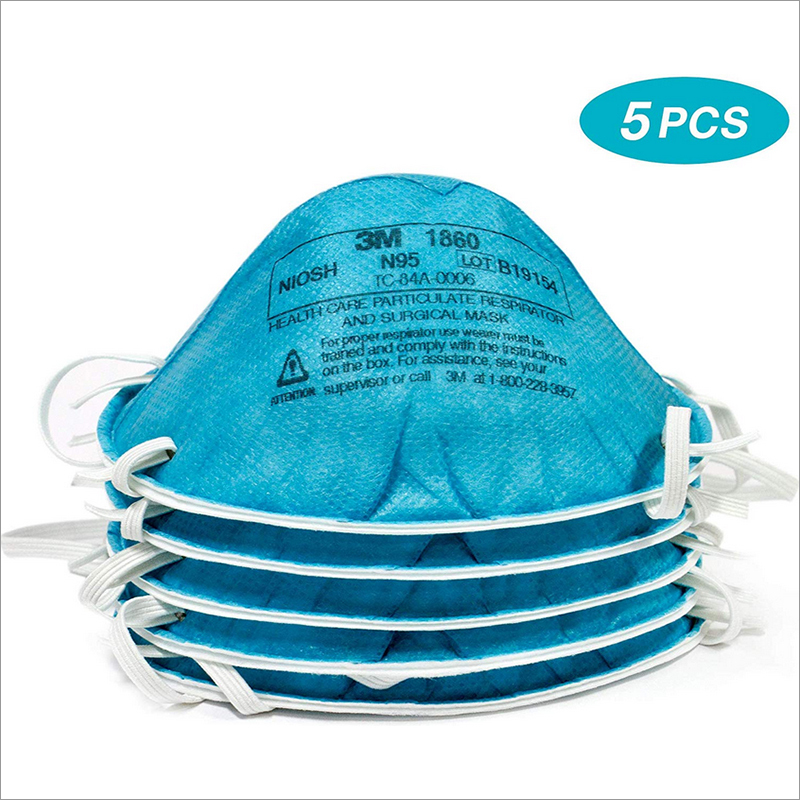 3M 1860 - N95 Health Care Particulate Respirator and Surgical Face Mask