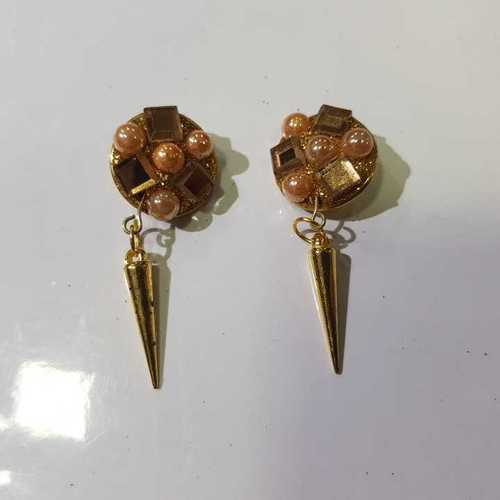 FANCY METAL BUTTON WITH TASSELS