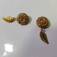 FANCY METAL BUTTON WITH TASSELS