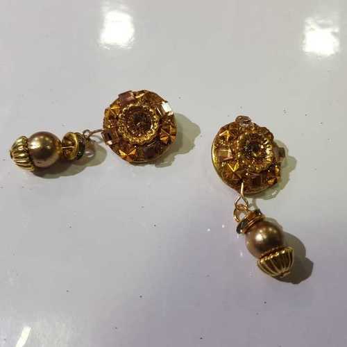 FANCY METAL BUTTON WITH TASSELS