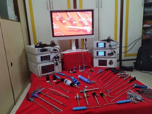 Addler Laparoscopic Grasper Handle Rachet Autoclavable Monoplar Rotatable