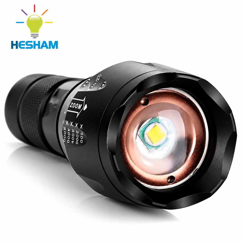 Diamond Super Bright Led Flashlight Torch (rechargeable) - Body Material: Aluminium