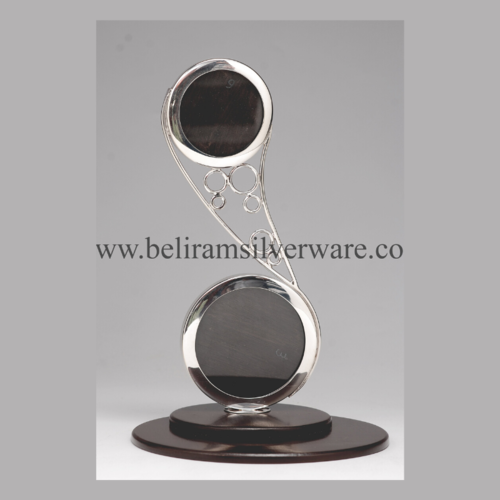 Unique Round Silver Baby Photo Frame