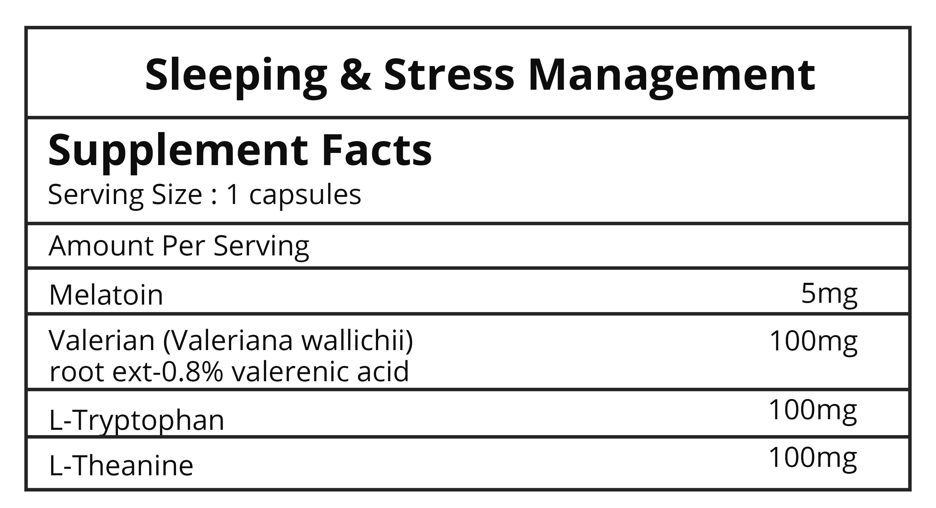 Sleeping & Stress Management