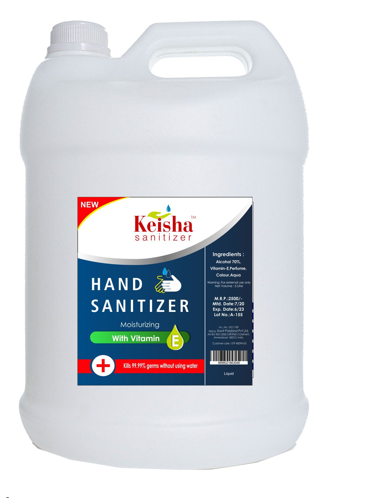 5 Liter Sanitizer Liquid