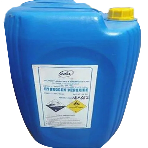 Hydrogen Peroxide - 50 L Drum, Liquid Finish , 99% Purity, Room Temperature Storage, 24 Months Shelf Life for Industrial Applications