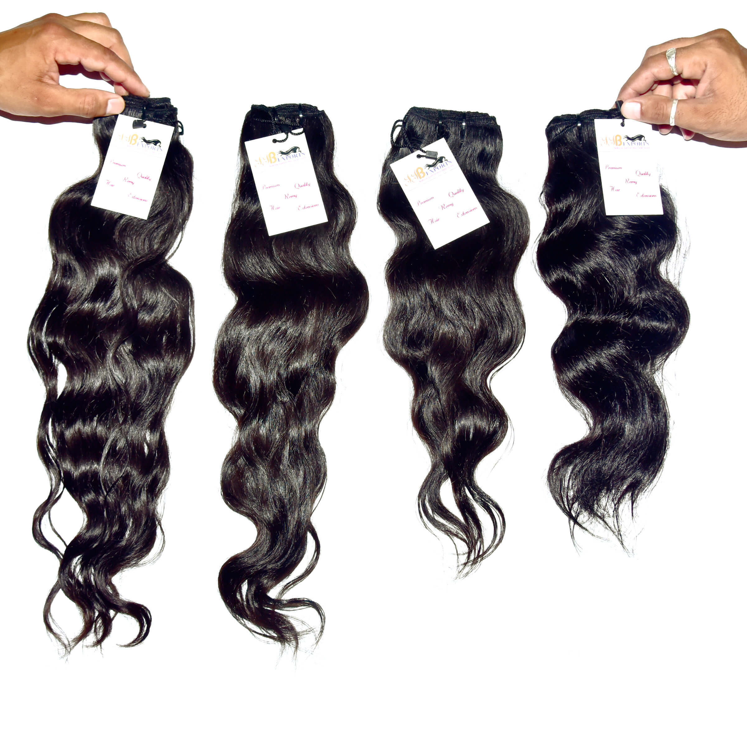 High Quality Natural Raw Virgin Unprocessed Single Donor Mink Wavy Hair Extensions