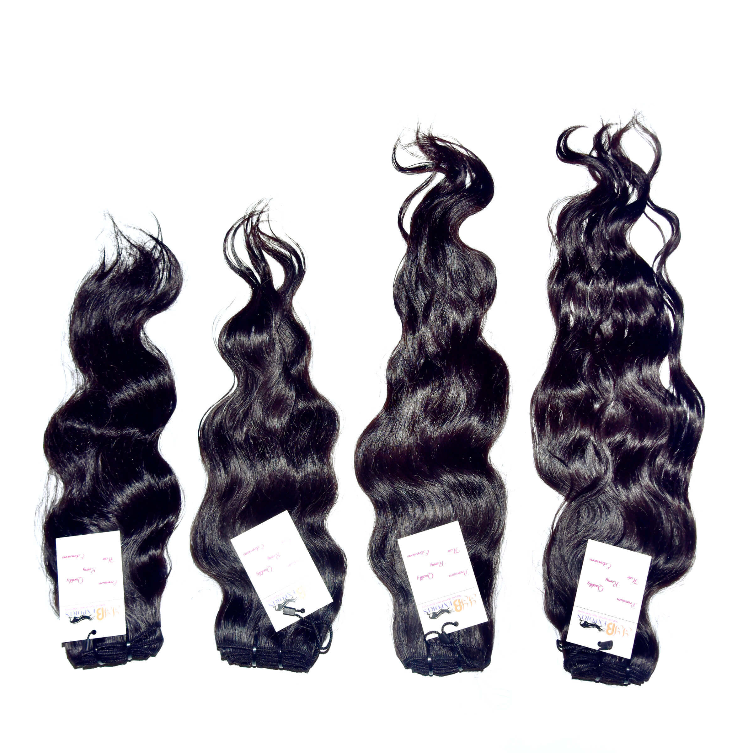 High Quality Natural Raw Virgin Unprocessed Single Donor Mink Wavy Hair Extensions