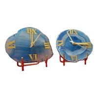 Agate Coasters Clock