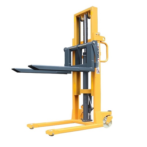 Yellow;Black Ms 2000Kg Manual Hand Stacker Forklift