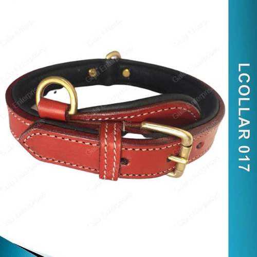 Dog Collar With Nameplate - Lcollar017