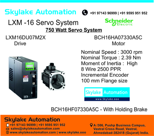 Lexium 16d Servo Lxm16du07m2x - 750 Watt By SKYLAKE AUTOMATION