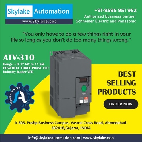 Schneider Vfd Atv310Hd11N4E, 11Kw , 15Hp - Application: Industrial Motor Control