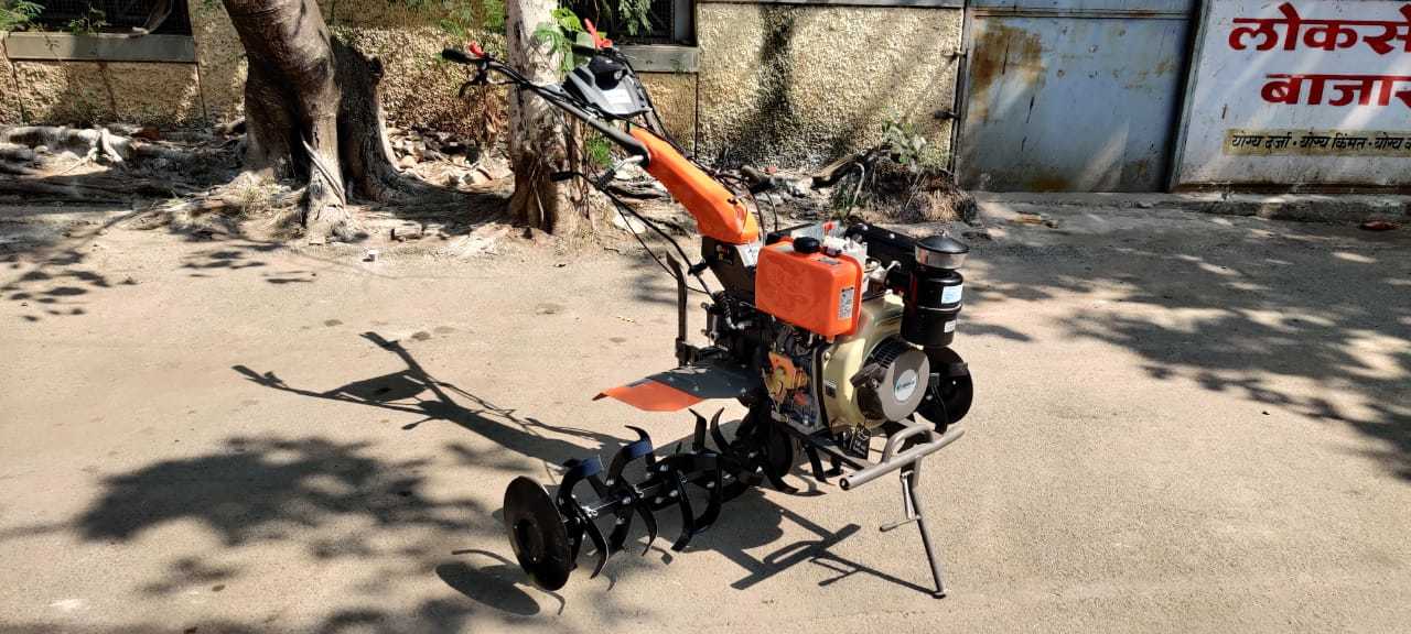 Shrachi 8D6 Diesel Power Weeder, 9 HP 4 Stroke, 5 Feet Cultivator