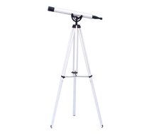 Floor Standing Oil-Rubbed Bronze-White Leather Anchor master Telescope