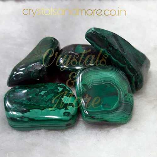 Malachite Tumbled Stone By CRYSTALS AND MORE EXPORTERS