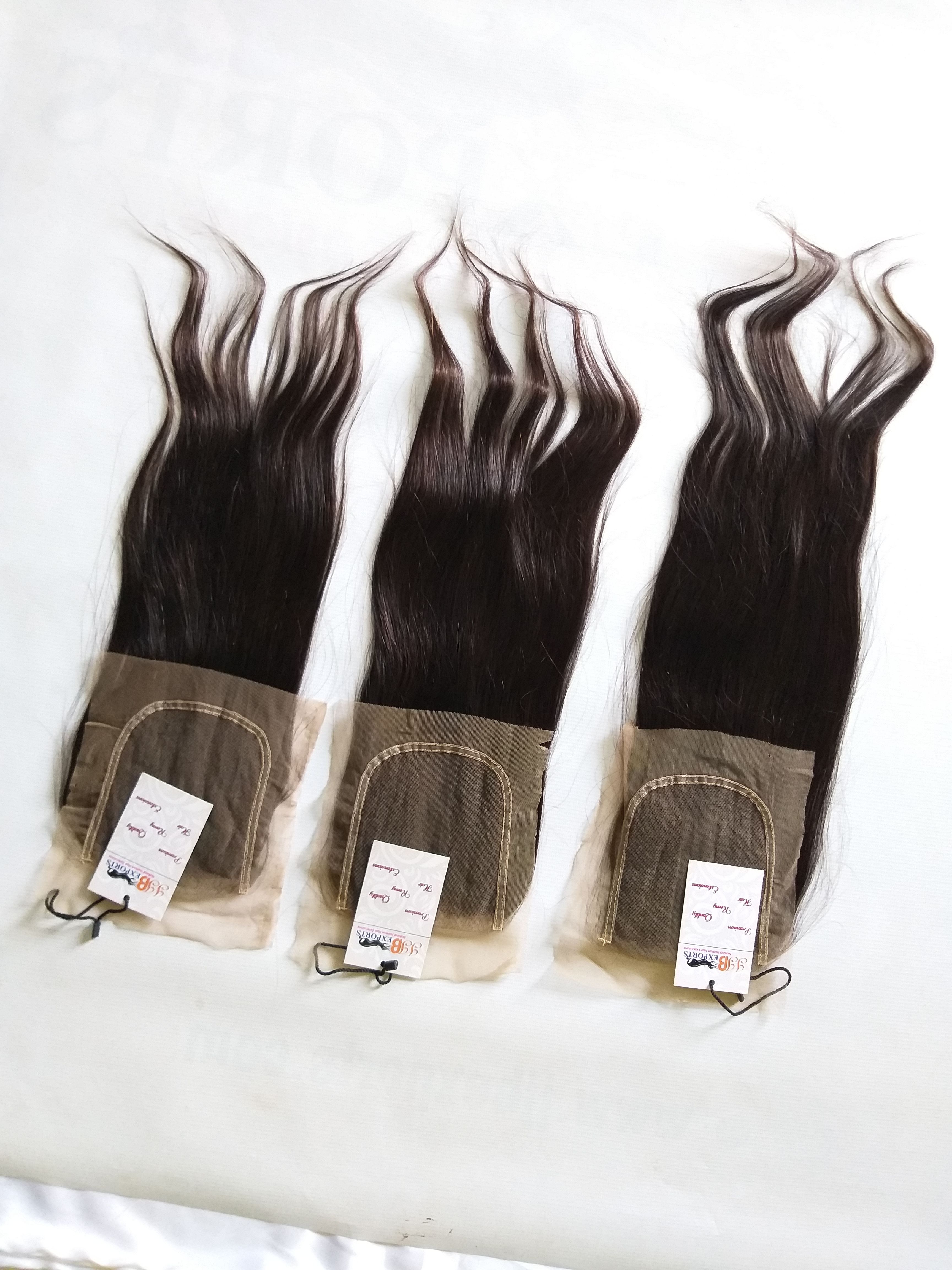 Raw Virgin Straight Hair 5x5 Transparent Lace Closure