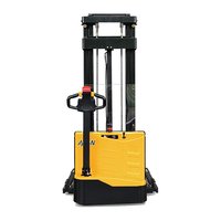 1500kg 1.5 ton Capacity Economical Walkie Semi Electric Stacker With Adjustable Forks