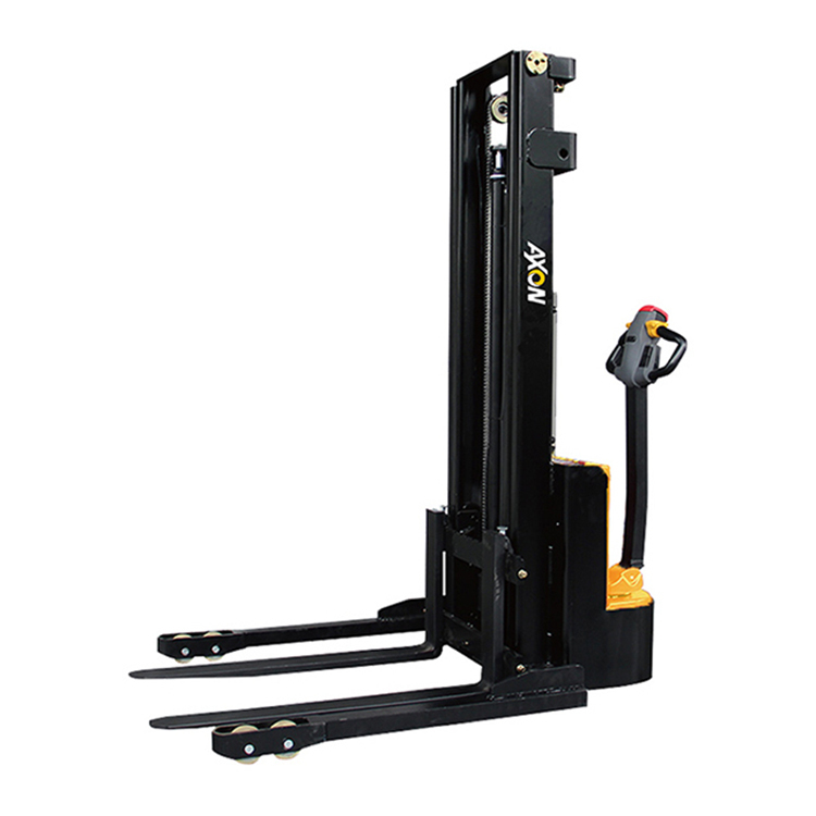 1500kg 1.5 ton Capacity Economical Walkie Semi Electric Stacker With Adjustable Forks