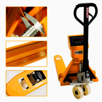 2500KG Pallet Truck With Weighing 2 Ton Hand Pallet Scale Truck
