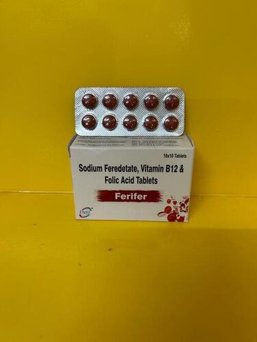 Sodium Feredetate, Vitamin B12 And Folic Acid Tablet