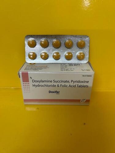 Doxylamine Succinate Pyridoxine Hcl And Folic Acid Tablet