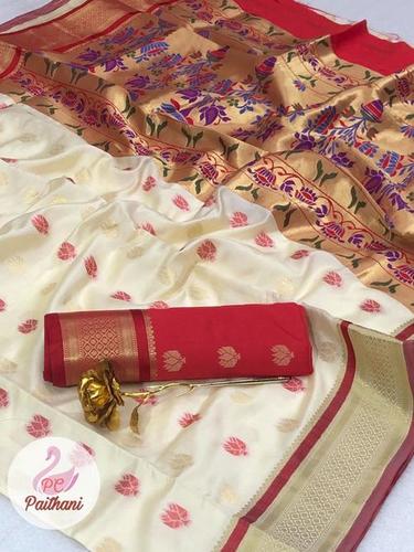 Woven Wedding Wear Soft Silk Paithani Saree