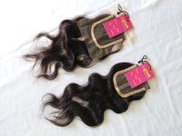 Raw Unprocessed Cuticle Aligned Natural Wavy Transparent Lace Closure Hair