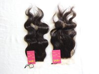 Raw Unprocessed Cuticle Aligned Natural Wavy Transparent Lace Closure Hair