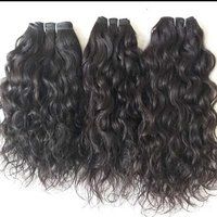Temple Donated Single Donor Curly Hair Extensions double Machine Weft