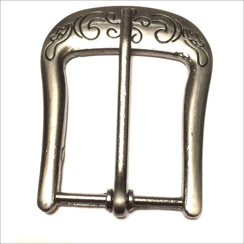 Mens Belt Buckle - Brass 40mm | Silver Metal Finish Versatile for Various Belt Sizes Durable and Stylish Accessory