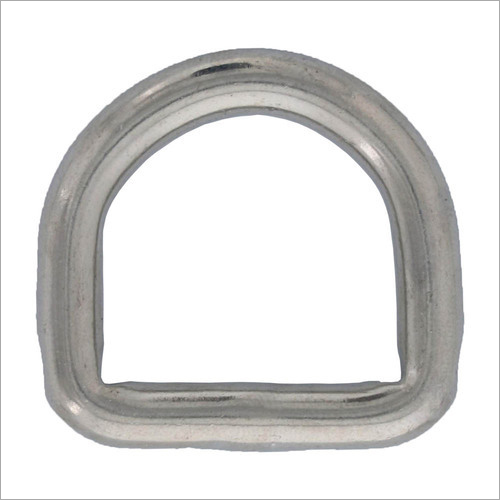 Stainless Steel D Ring - D Shape, Polished Finish, Silver Color | Rigid Hardness, Multiple Size Options for Bag Usage