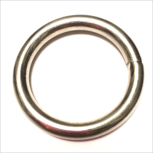 Iron Wire Round Ring - Polished Silver Iron Different Sizes Available | Rigid Metal Construction Ideal for Bag Usage Durable and Versatile