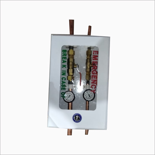Two Gases Wall Box With Pressure Gauge