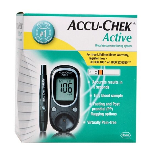 Accu-Check Active Blood Sugar Monitor Color Code: Blue